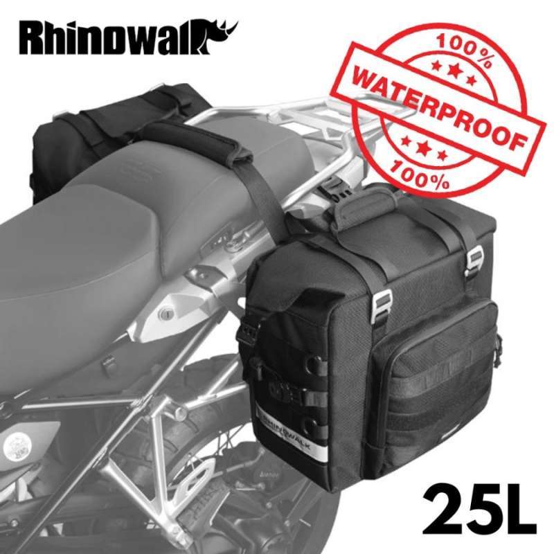 Tas Motor Rhinowalk MTR2050 Motorcycle Side Bag 25L Tailbag Waterproof - Main Image