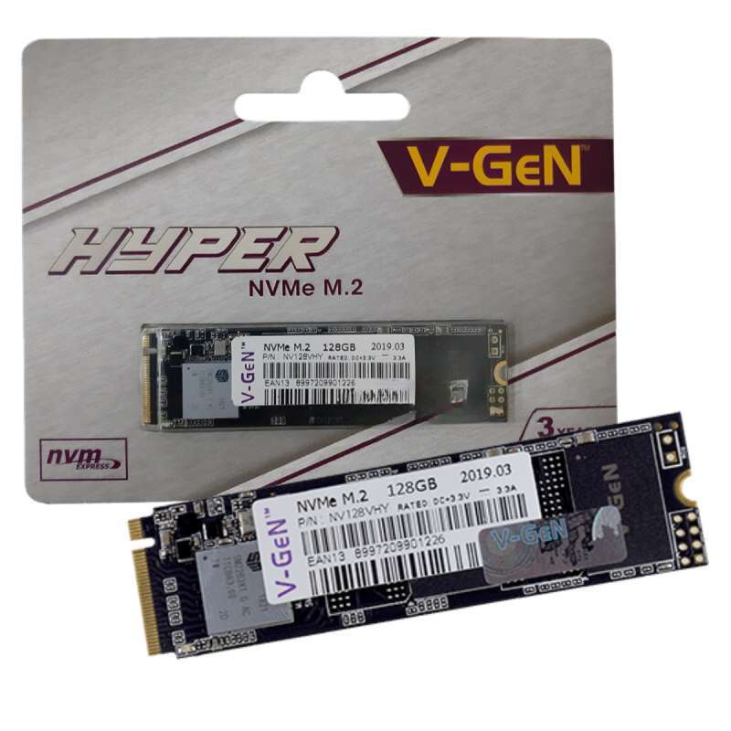 SSD 128GB Nvme V-Gen Solid State Drive SSD Sata M2 NVMe 128Gb V-Gen Hyper  Series