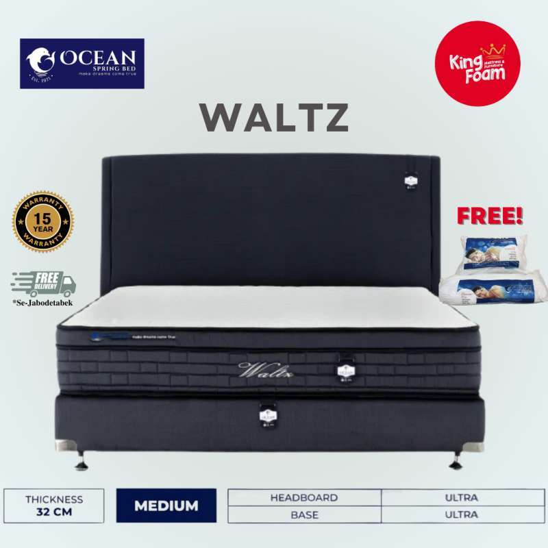 Jual Ocean Waltz Semua Ukuran Kasur Springbed (full Set) Hb Ultra Di