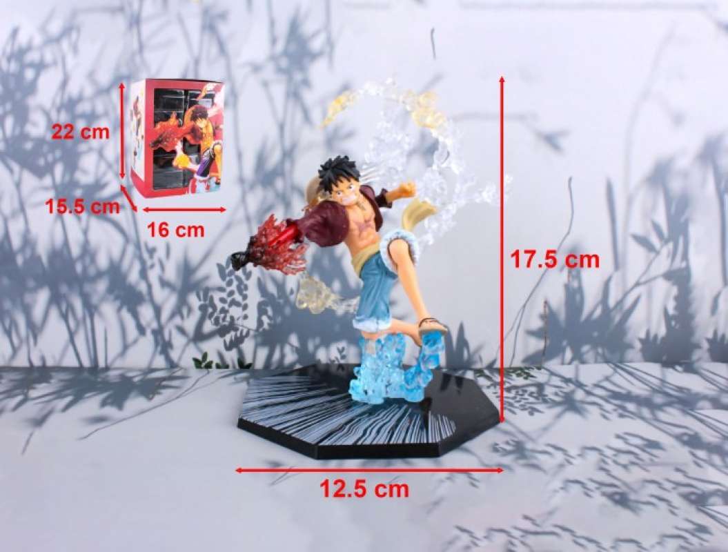 Promo One Piece Monkey D Luffy Battle Ver Box Action Figure Anime ...