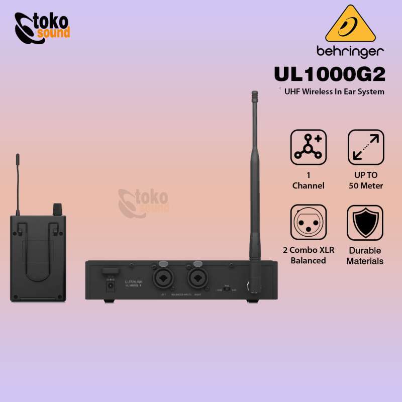 Jual Behringer Ul 1000g2 Uhf Wireless In Ear Monitoring System Di