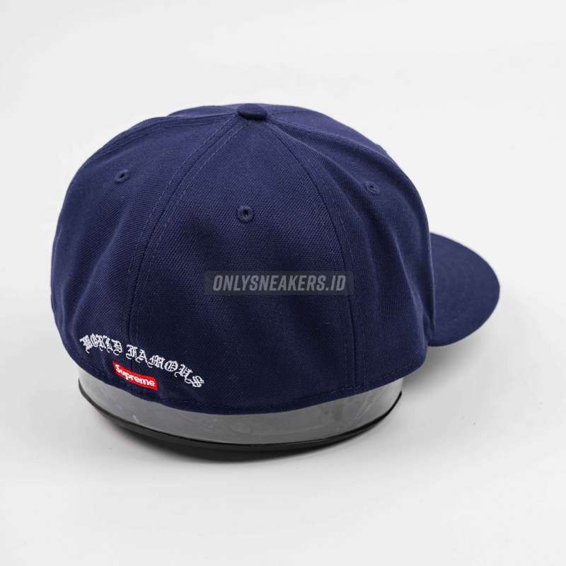 Jual Supreme Gold Cross S Logo New Era Fitted Cap Navy (100