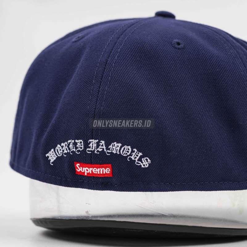 Jual Supreme Gold Cross S Logo New Era Fitted Cap Navy (100