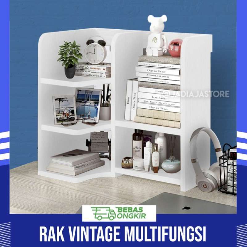 Promo Rak Dekorasi / Rak Kantor Vintage / Rak Buku / Rak Meja Kerja ...