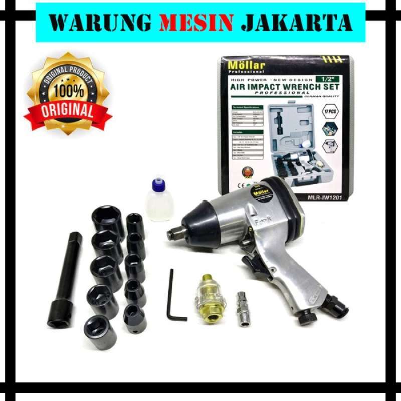 Jual Mollar Air Impact Wrench Set 1 2 Mesin Buka Baut Sok Kompresor Angin Di Seller Warier Sukses Wijaya Kusuma Kota Jakarta Barat Blibli