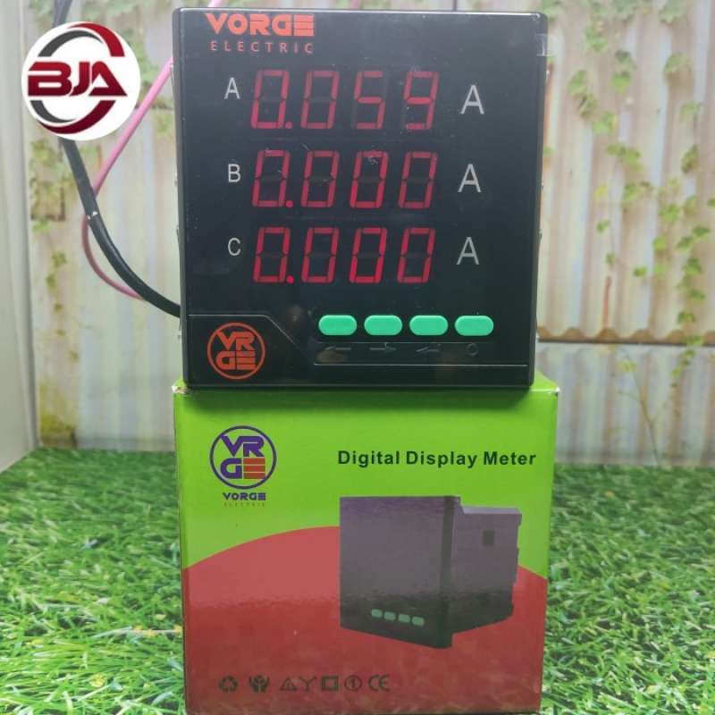 Promo Digital Ampere Meter 3 Phase Amperemeter 3phasa Bukan Larkin Lr