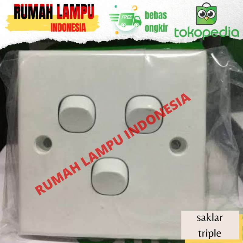 Promo SAKLAR TRIPLE CLASSIC CLIPSAL SCHNEIDER E33/3 GANG 1 WAY/SAKLAR