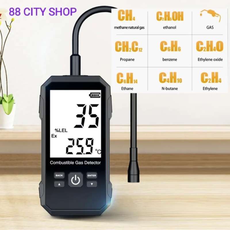 Promo Methane Detector Gas Detector Lpg Carbon Monoxide Ethane Ch4 Co ...