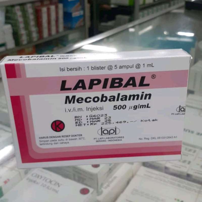 Jual Asli Lapibal500 G (mecobalamin) Injeksi Per Box Di Seller Apotek