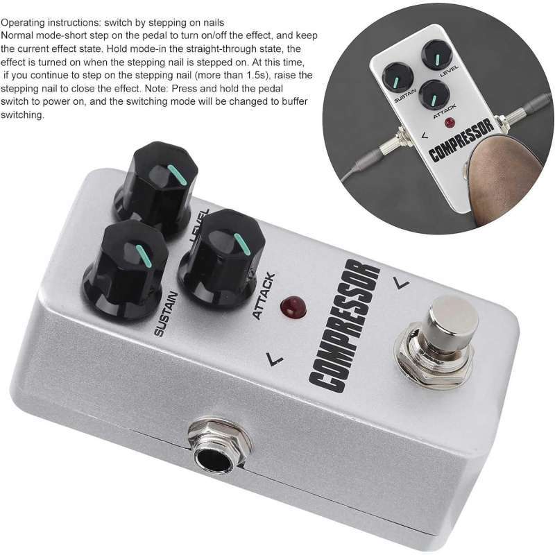 Mini 9v Compressor Promo Mini Pedal Compressor Efek Gitar True Bypass 9v Cfp2 Pick Alat ...