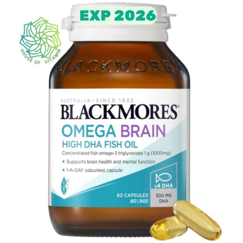 Promo Blackmores Odourless Fish Oil 1000mg 400 1000 Kapsul Omega 3 Mini