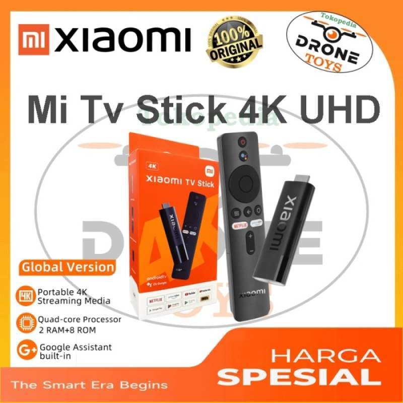 TV Stick Android 4K Ultra HD WiFi Mini Box con Telecomando