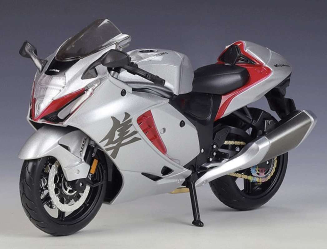 Modellino Suzuki Hayabusa 1/12 Maisto – Pressofuso Argento Metallizzato Anno 2022