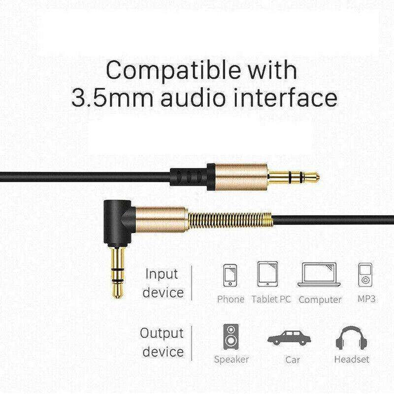 Jual Kabel Aux Jack 3.5mm Hifi Spring Type L 1.5m 161218 Kabel ...
