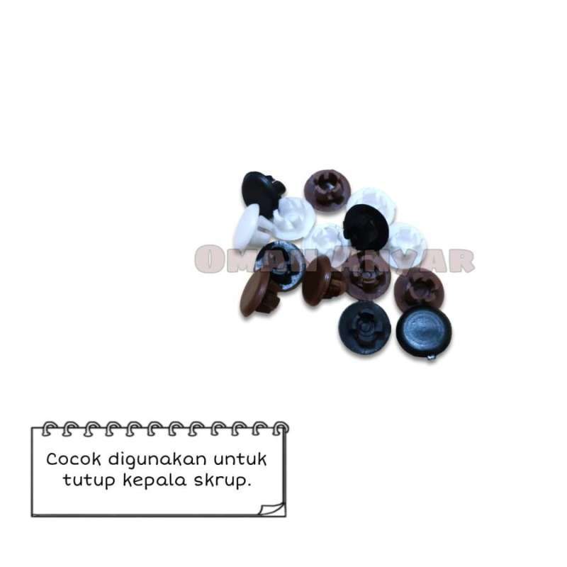 Jual Hole Cap Plug Tutup Skrup Sekrup Plastik Lubang Pintu Kusen
