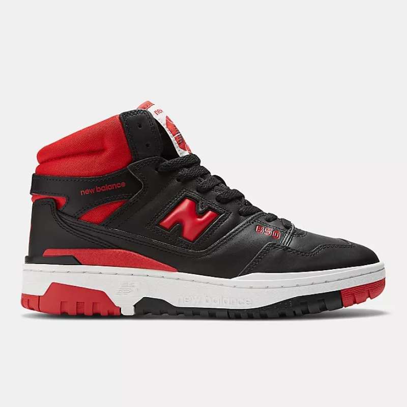 NEW BALANCE BB650 MENS BASKETBALL SHOES BLACK WITH RED BB650RBR