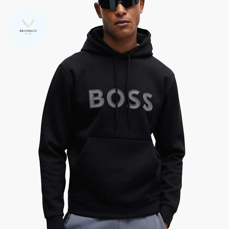 Mens Hoodies Hodie Boss HUGO BOSS Men Soody Sweatshirt In Black
