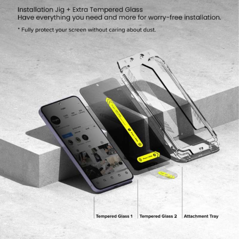 Promo Tempered Glass Samsung Galaxy S24 Ultra Plus Ringke Easy Slide ...