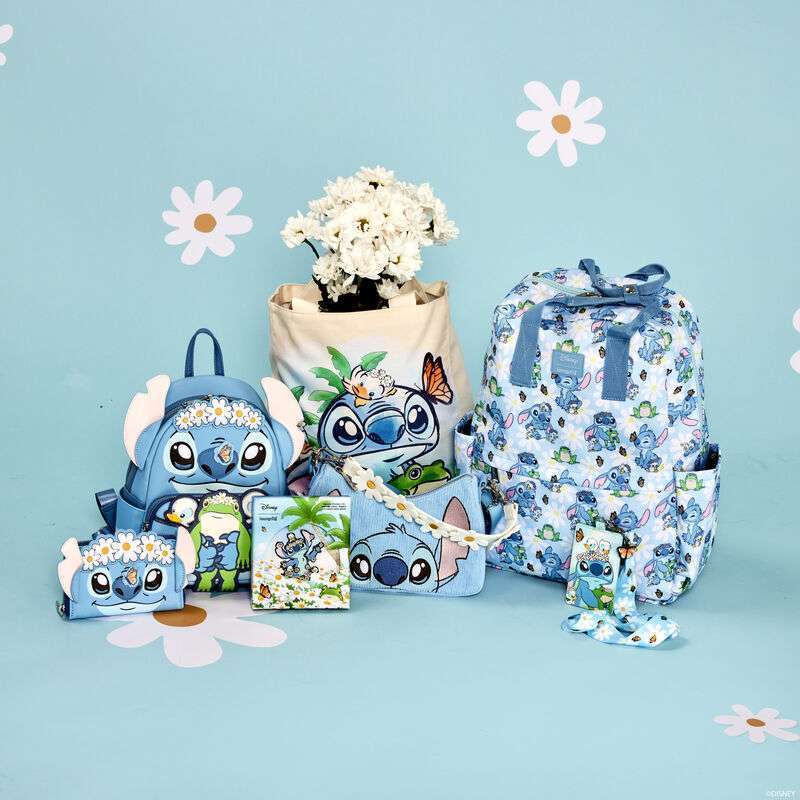 Loungefly】スティッチ スプリングタイム キャンバス トート