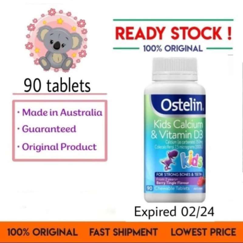 Promo Ostelin Kids Calcium & Vitamin D3 Anak 90 Tablet Chewable Diskon ...