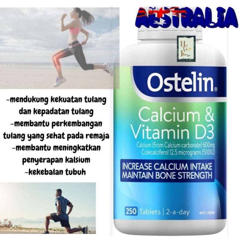 Promo Ostelin Calcium Vitamin D3 250 Tablets Diskon 38% Di Seller Rizky ...
