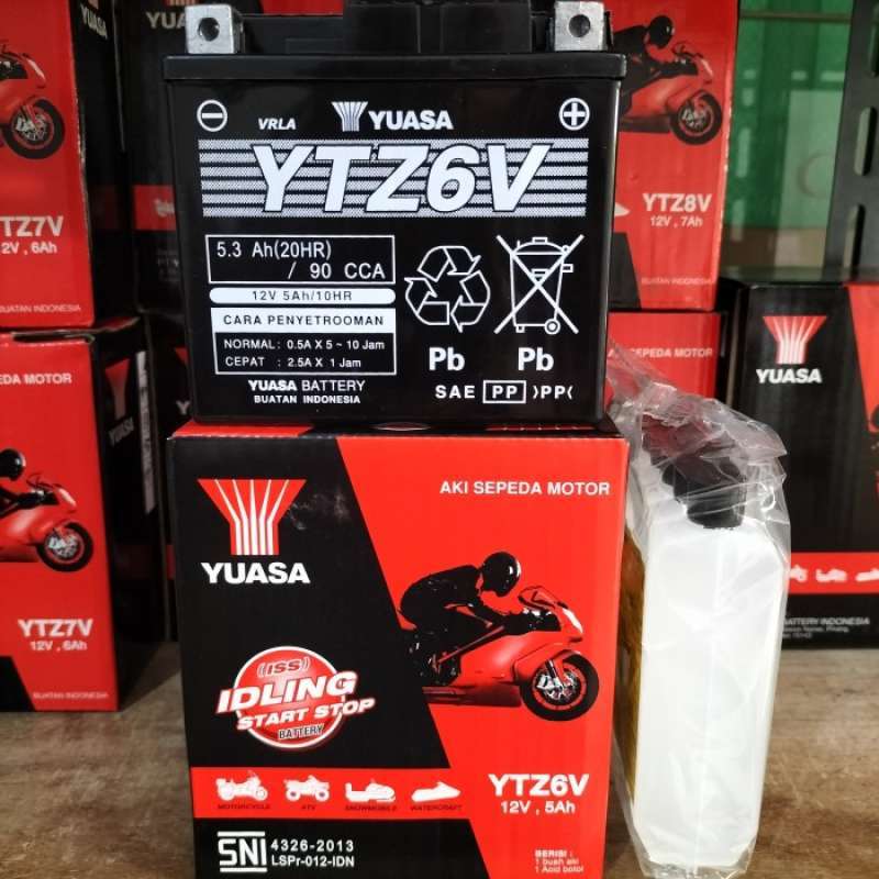 Promo Aki Untuk Segala Motor Matic Iss Ytz6v Yuasa Aki Kering Sale