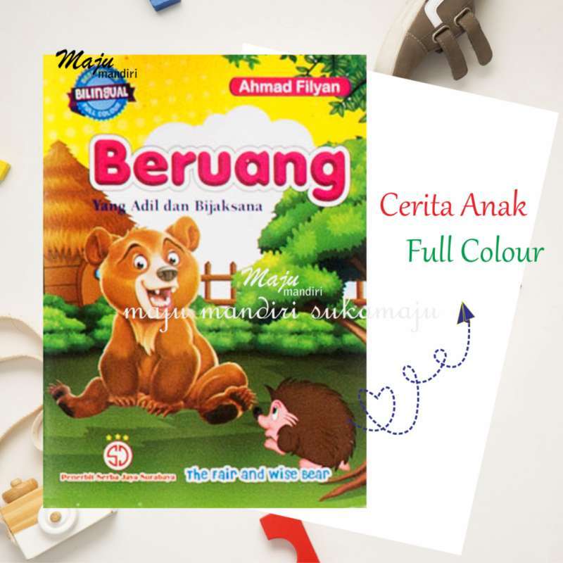 Jual Buku Dongeng Cerita Binatang Anak Bergambar 2 Bahasa Tk Sd 2 - 3 ...
