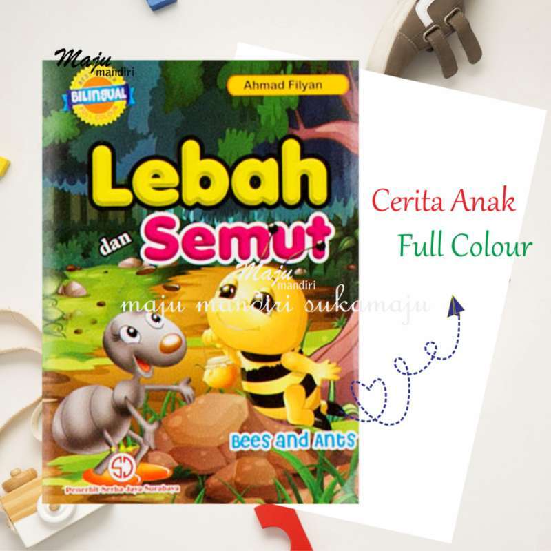 Jual Buku Dongeng Cerita Binatang Anak Bergambar 2 Bahasa Tk Sd 2 - 3 ...