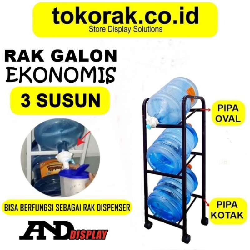 Promo Rak Galon Susun 3 - Rak Galon Air - Rak Dispenser Air - Rak Galon ...