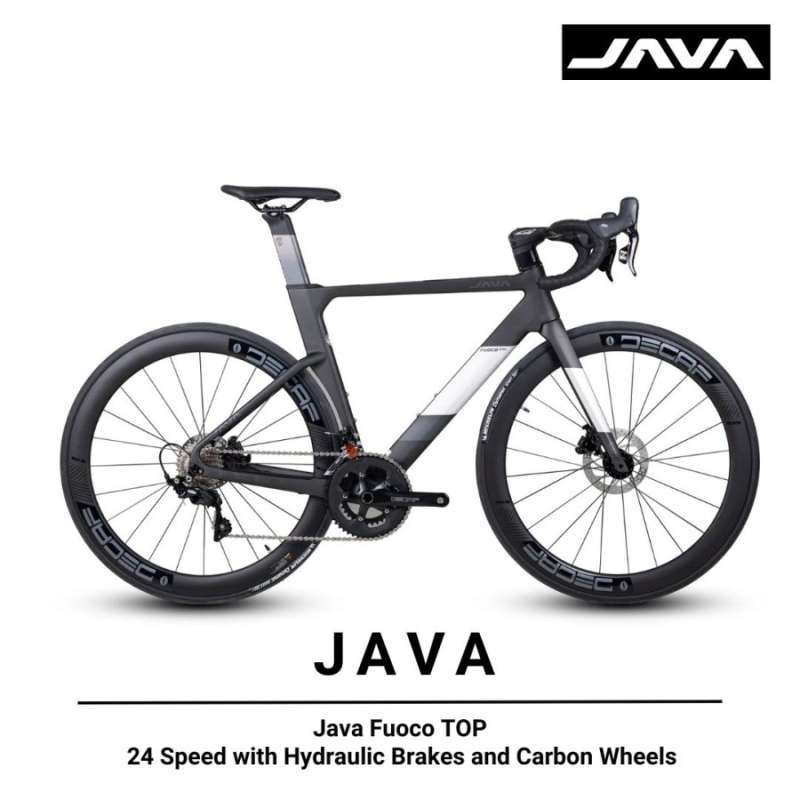 Jual Java Fuoco Top Aerodynamic Road Bike 2024 R7120 24 Speed With Hydraulic Brakes And Carbon