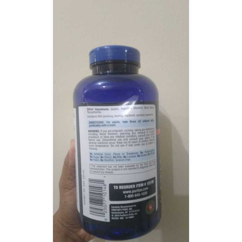 Promo ori puritan maximum strength triple omega 3 6 9 fish flax