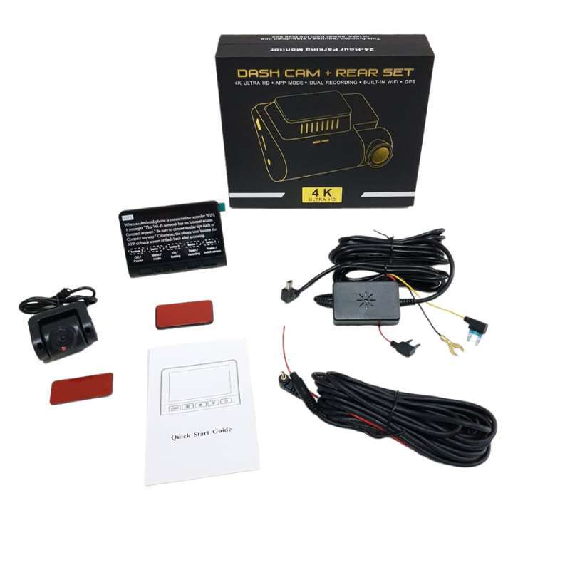 Jual Car Dvr 4k Uhd 3840x2160p 170° Recorder Gps Wi-fi 24h Parking ...