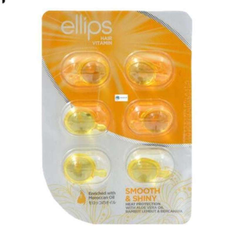 Ellips Smooth & Shiny - Soin Capillaire En Feuille Jaune Clair - Brillant Et Douceur