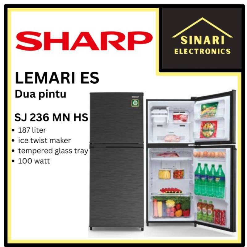 Sharp 236 Promo Kulkas 2 Pintu Sharp Sj 236 Mn-hs Diskon 23% Di Seller Cuanz ...