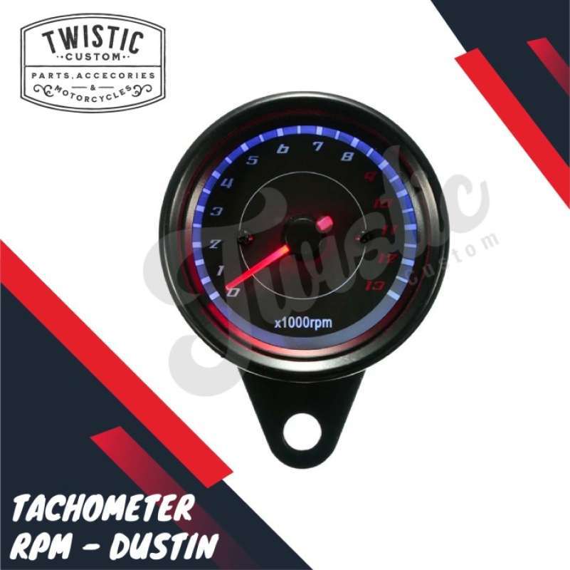 Promo Speedometer Tachometer Rpm Meter Analog Dustin Motor Custom ...