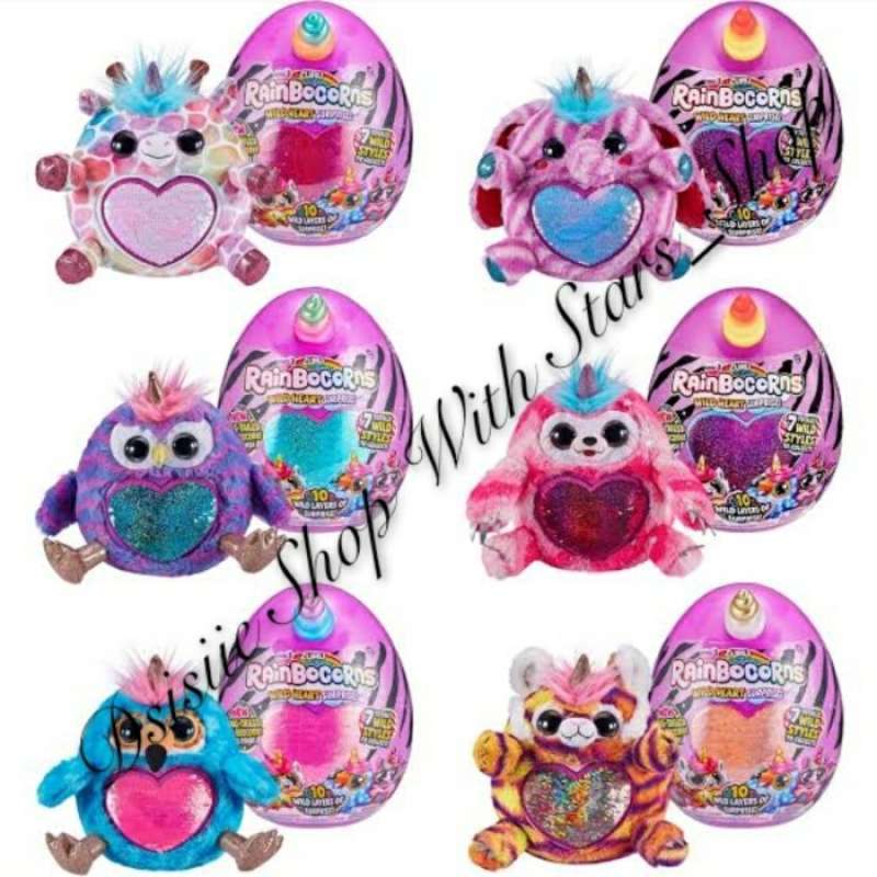 Rainbocorns Wild Heart Surprise (Paresseux) de ZURU – Peluche de Collection avec Surprises, Œuf Mystère pour Filles et Garçons 3 Ans+, Rose Rainbocorns Wild Heart Surprise (Paresseux) de ZURU – Peluche de Collection avec Surprises, Œuf Mystère pour Filles et Garçons 3 Ans+, Rose