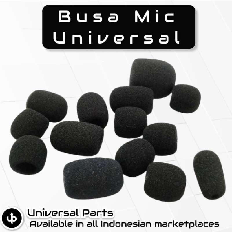 Jual Busa Foam Mic Penutup Spons Microphone Headset Sedang Di