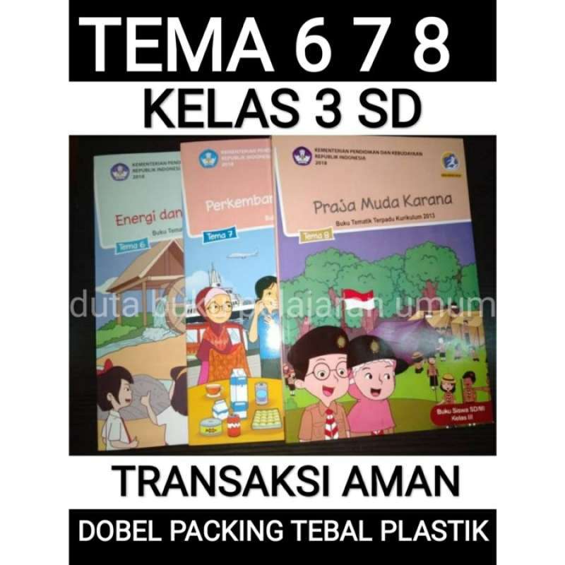 Jual Paket Buku Siswa Tematik Kelas 3 Sd Tema 6 7 8 Semester 2 ( Isi ...