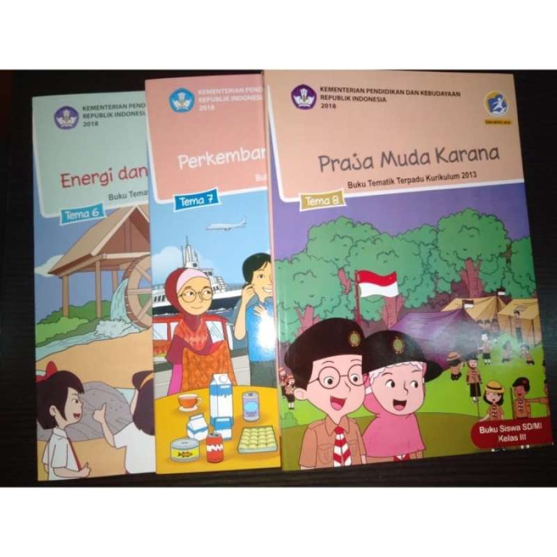 Jual Paket Buku Siswa Tematik Kelas 3 Sd Tema 6 7 8 Semester 2 ( Isi ...
