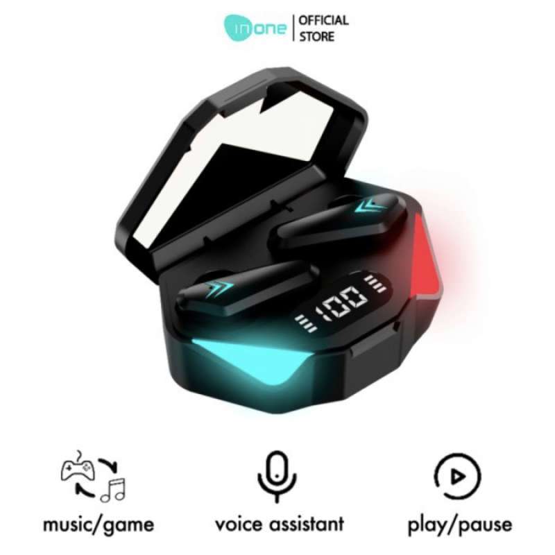 INONE TWS HEADSET BLUETOOTH WATERPROOF 65MS LOW LATENCY GAME HD X15S