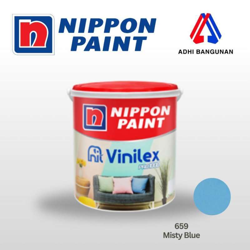 Jual Cat Nippon Paint Vinilex Pro 1000 - Misty Blue 659 Di Seller Adhi ...