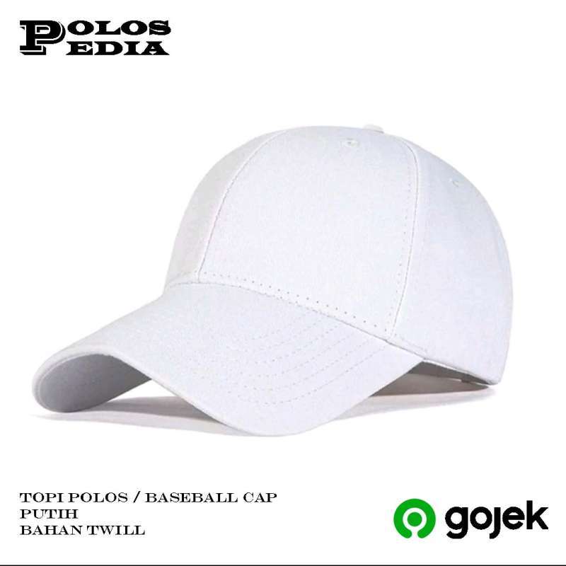PUTIH Topi Polos Baseball Baseball Cap untuk Pria dan Wanita UNISEX