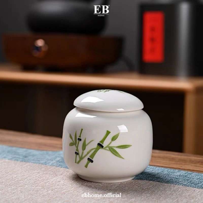 Jual Tempat Daun Teh Kopi / Jar Keramik / Tea Leaf Storage Eb Home 79/ ...