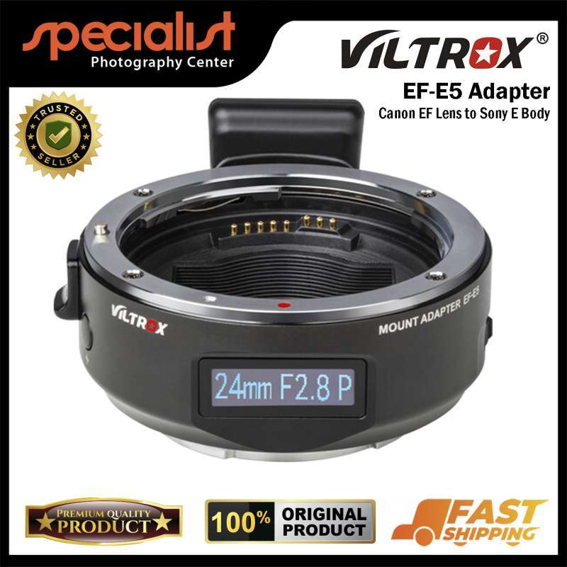 Viltrox EF-E5 Canon EF Lens to Sony E Mount Smart Lens Adapter