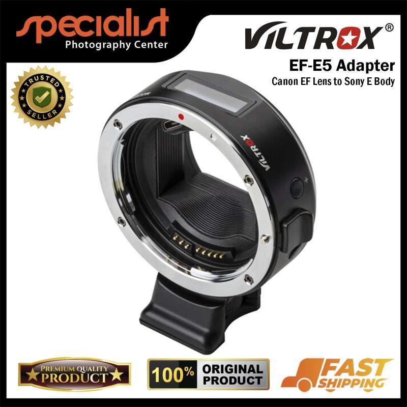 Viltrox EF-E5 Canon EF Lens to Sony E Mount Smart Lens Adapter