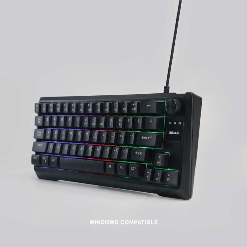 Promo Keyboard Gaming Rexus K65m Mini Battlefire With Adjustable Knob ...