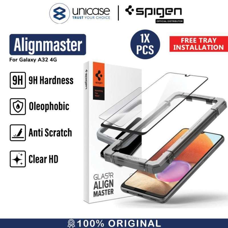 Tempered Glass Samsung Galaxy A32 4G Spigen AlignMaster Full Cover