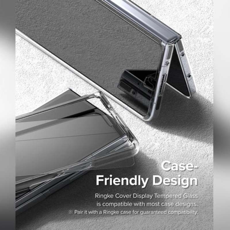 Tempered Glass Samsung Galaxy Z Fold 5 Ringke ID Clear Cover Display