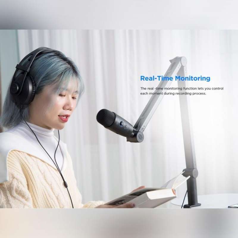 Microphone Boya BY-PM500 USB C/3.5mm Condenser Cardioid stand Studio