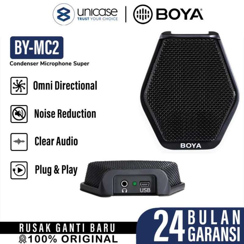 Microphone Meeting Boya BY-MC2 Condenser Mic Super Cardioid Conference